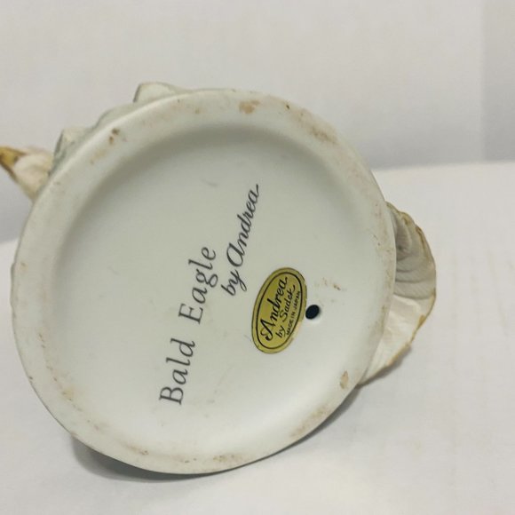 VTG Bald Eagle By Andrea Japan Porcelain Ceramic Figurine Bird Statue By Sadek - Picture 15 of 17